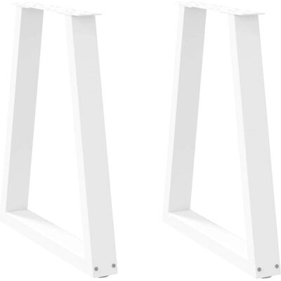 vidaXL Weiße V-förmige Couchtischbeine 50x(72-73)cm 2 Stück vidaXL Weiße V-förmige Couchtischbeine 50x(72-73)cm 2 Stück