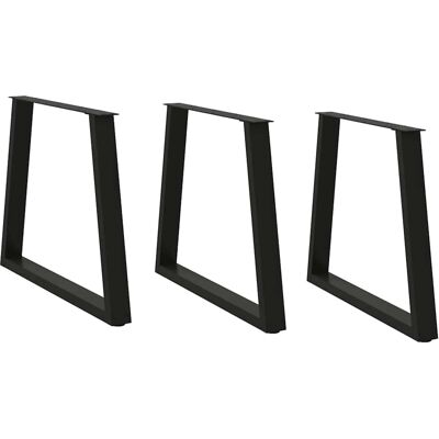 vidaXL Schwarze Stahl V-Form Tischbeine - Tischtyp vidaXL Schwarze Stahl V-Form Tischbeine - Tischtyp
