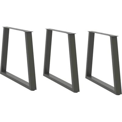 vidaXL Couchtischbeine V-Form 3 Stück Anthrazit 70x(72-73,3)cm Stahl vidaXL Couchtischbeine V-Form 3 Stück Anthrazit 70x(72-73,3)cm Stahl
