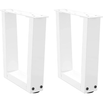 vidaXL V-vormige eettafelpoten 2 stuks Wit - Eettafelpoten vidaXL V-vormige eettafelpoten 2 stuks Wit - Eettafelpoten