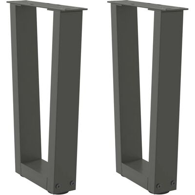 vidaXL V-vormige eettafellieren - 40x(30-31,3) cm Staal vidaXL V-vormige eettafellieren - 40x(30-31,3) cm Staal