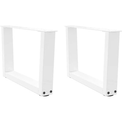 vidaXL V-Form Tischbeine 2 Stk Weiß - Tischbeine vidaXL V-Form Tischbeine 2 Stk Weiß - Tischbeine