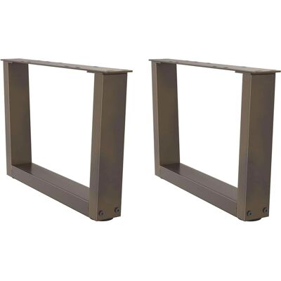 vidaXL V-vormige Eettafelpoten Natuurstaal 60x30-31,3cm - Poten voor Eettafel vidaXL V-vormige Eettafelpoten Natuurstaal 60x30-31,3cm - Poten voor Eettafel