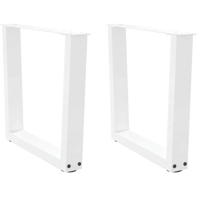 vidaXL V-vormige witte eettafellatten - Eettafel vidaXL V-vormige witte eettafellatten - Eettafel