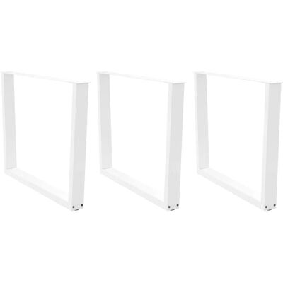 vidaXL V-Form 3-tlg. weiße Stahl Tischbeine - Ess- & Schreibtisch vidaXL V-Form 3-tlg. weiße Stahl Tischbeine - Ess- & Schreibtisch