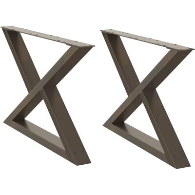 vidaXL Salontafelpoten - Ruw staal - 70x(42-43.3) cm vidaXL Salontafelpoten - Ruw staal - 70x(42-43.3) cm