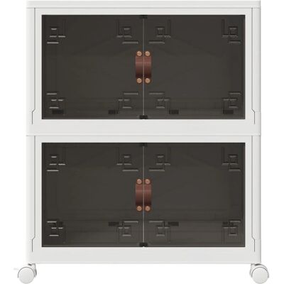 vidaXL Aufbewahrungsbox mit Rädern - 75 L 64x40x76cm - Stapelbar vidaXL Aufbewahrungsbox mit Rädern - 75 L 64x40x76cm - Stapelbar