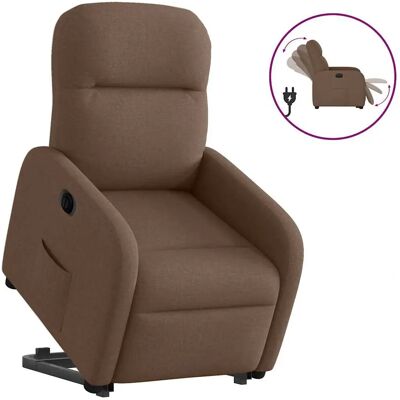 vidaXL Fauteuil inclinable avec aide à la montée - Marron - Publicité vidaXL Fauteuil inclinable avec aide à la montée - Marron - Publicité