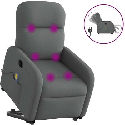 Fauteuil de massage électrique VidaXL - Gris foncé - Repos et levage - Publicité Fauteuil de massage électrique VidaXL - Gris foncé - Repos et levage - Publicité