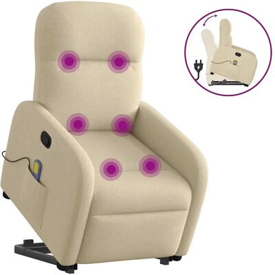 vidaXL Fauteuil d'accent - Crème - 3302990 - Publicité vidaXL Fauteuil d'accent - Crème - 3302990 - Publicité