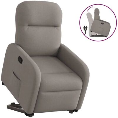 Chaise d'accent VidaXL - Taupe électrique - Reclinable - Publicité Chaise d'accent VidaXL - Taupe électrique - Reclinable - Publicité