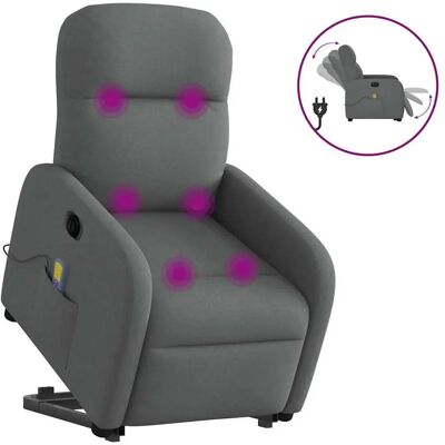 VidaXL Fauteuil d'accent - Massage, Électrique, Gris Foncé - Publicité VidaXL Fauteuil d'accent - Massage, Électrique, Gris Foncé - Publicité