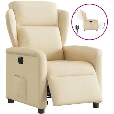 Chaise d'appoint VidaXL - Relax électrique, Crème, 135° - Publicité Chaise d'appoint VidaXL - Relax électrique, Crème, 135° - Publicité