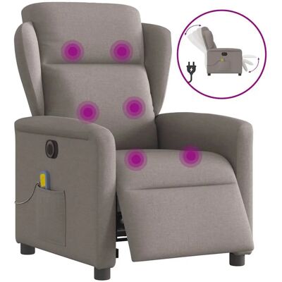 Chaise Accent VidaXL - Relaxation Électrique, Massage, Gris - Publicité Chaise Accent VidaXL - Relaxation Électrique, Massage, Gris - Publicité