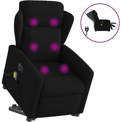 VidaXL Fauteuil - Noir, Réglable, Massage - Fauteuil - Publicité VidaXL Fauteuil - Noir, Réglable, Massage - Fauteuil - Publicité