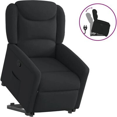 vidaXL Relaxsessel mit Aufstehhilfe - Modell 3303196, Schwarz, Polyester vidaXL Relaxsessel mit Aufstehhilfe - Modell 3303196, Schwarz, Polyester