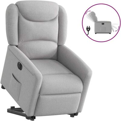 Vidaxl - Fauteuil inclinable avec aide à la montée - Tissu gris nuage - Publicité Vidaxl - Fauteuil inclinable avec aide à la montée - Tissu gris nuage - Publicité