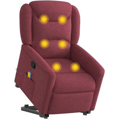 Chaise de Massage vidaXL avec Ascenseur - Reclinable, Vibrations, Tissu - Publicité Chaise de Massage vidaXL avec Ascenseur - Reclinable, Vibrations, Tissu - Publicité
