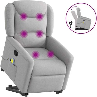 vidaXL Fauteuil d'appoint avec massage - Reclinable avec levage - Publicité vidaXL Fauteuil d'appoint avec massage - Reclinable avec levage - Publicité