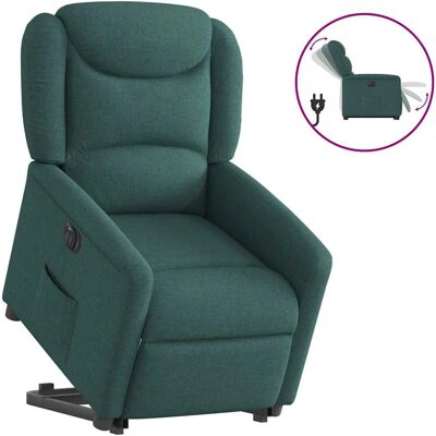 Fauteuil Relax électrique VidaXL - Vert foncé - avec fonction d'élévation - Publicité Fauteuil Relax électrique VidaXL - Vert foncé - avec fonction d'élévation - Publicité