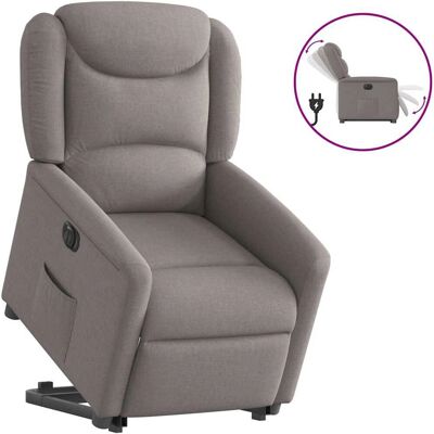 vidaXL Fauteuil électrique - Taupe, Reclinable, Ajustable, 110kg - Publicité vidaXL Fauteuil électrique - Taupe, Reclinable, Ajustable, 110kg - Publicité