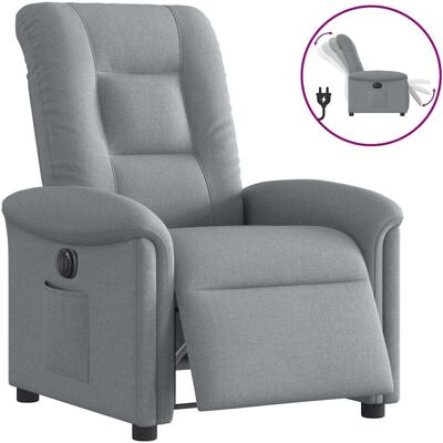 VidaXL Fauteuil Accent - Électrique - Gris Clair - Publicité VidaXL Fauteuil Accent - Électrique - Gris Clair - Publicité