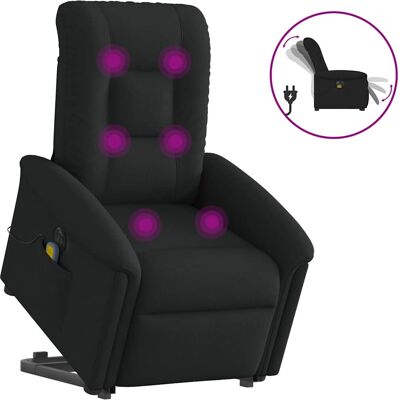 Cuir électrique relaxant VidaXL - Tissu noir - Reclinable électrique - Publicité Cuir électrique relaxant VidaXL - Tissu noir - Reclinable électrique - Publicité