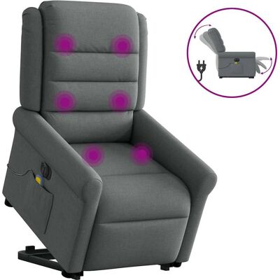 Fauteuil de massage électrique VidaXL - Gris foncé - 6 points - Publicité Fauteuil de massage électrique VidaXL - Gris foncé - 6 points - Publicité