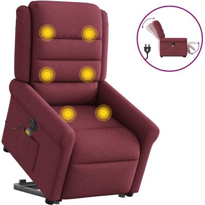 Chaise d'accent VidaXL - Rouge - Relax électrique & Élévation - Publicité Chaise d'accent VidaXL - Rouge - Relax électrique & Élévation - Publicité