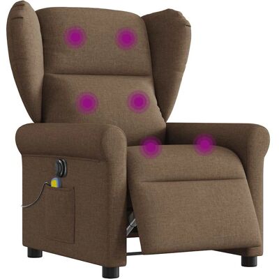 VidaXL Fauteuil d'accent - Marron, Électrique, Massage - Fauteuil d'accent - Publicité VidaXL Fauteuil d'accent - Marron, Électrique, Massage - Fauteuil d'accent - Publicité