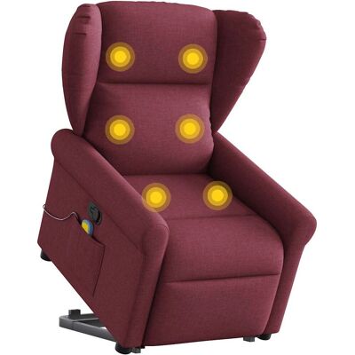 VidaXL Fauteuil d'accent - Rouge - Publicité VidaXL Fauteuil d'accent - Rouge - Publicité