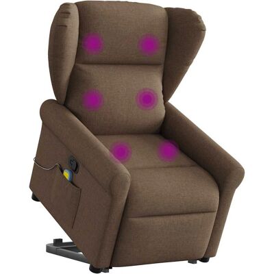 VidaXL Elektrischer Massagesessel - Braun - Relaxsessel VidaXL Elektrischer Massagesessel - Braun - Relaxsessel
