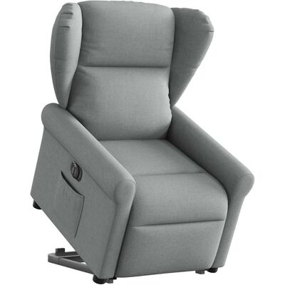 VidaXL Fauteuil d'accent - Gris clair - Relax électrique - Publicité VidaXL Fauteuil d'accent - Gris clair - Relax électrique - Publicité