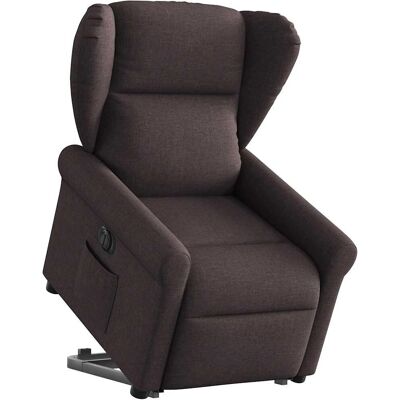 Fauteuil VidaXL - Reclinable électrique, marron foncé - Mobilier - Publicité Fauteuil VidaXL - Reclinable électrique, marron foncé - Mobilier - Publicité