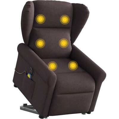 VidaXL Fauteuil d'accent - Marron foncé - Publicité VidaXL Fauteuil d'accent - Marron foncé - Publicité