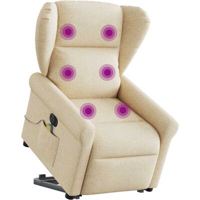 VidaXL Fauteuil d'accent - Relax avec massage et élévation - Publicité VidaXL Fauteuil d'accent - Relax avec massage et élévation - Publicité