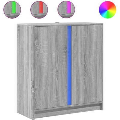 VidaXL 852136 Graues Sonoma LED Sideboard - Wohnzimmer Möbel VidaXL 852136 Graues Sonoma LED Sideboard - Wohnzimmer Möbel