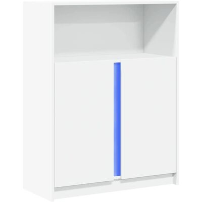 vidaXL Weiß 77x34x100 cm Modernes LED Sideboard vidaXL Weiß 77x34x100 cm Modernes LED Sideboard