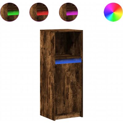 vidaXL Räuchereiche LED Sideboard - Wohnzimmermöbel vidaXL Räuchereiche LED Sideboard - Wohnzimmermöbel