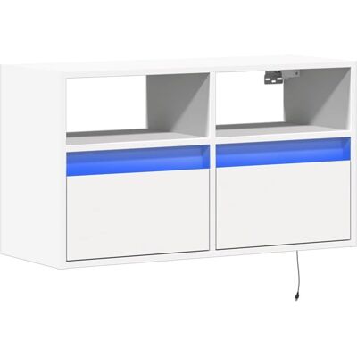 vidaXL TV-Wandschrank - Weiß 80x31x45 cm - Wohnzimmer vidaXL TV-Wandschrank - Weiß 80x31x45 cm - Wohnzimmer