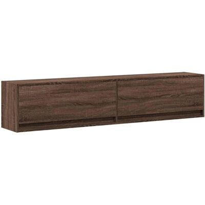 vidaXL Seinänkestävä tammi-hylly LED-valolla - TV-tilaus vidaXL Seinänkestävä tammi-hylly LED-valolla - TV-tilaus