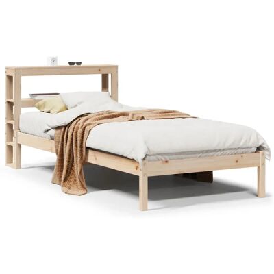 vidaXL Bettgestell 75x190cm mit Kopfteil - Massiv Kiefernholz vidaXL Bettgestell 75x190cm mit Kopfteil - Massiv Kiefernholz