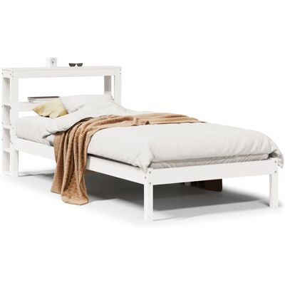 vidaXL 3305723 sängestellet - Massiivipuun mänty - Valkoinen - 140x200 cm - Sisältää päädyn vidaXL 3305723 sängestellet - Massiivipuun mänty - Valkoinen - 140x200 cm - Sisältää päädyn