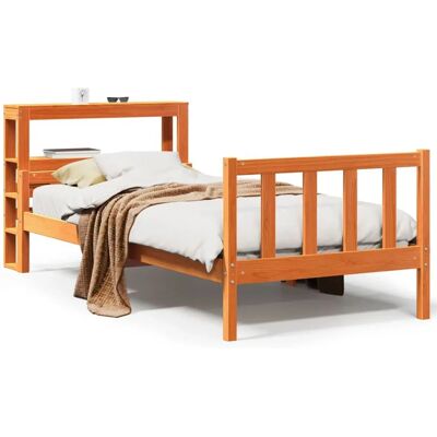 vidaXL Bettgestell mit Kopfteil - 75x190 cm - kleines Einzelbett vidaXL Bettgestell mit Kopfteil - 75x190 cm - kleines Einzelbett