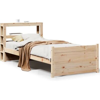 vidaXL Massives Bettgestell mit Stauraum - 75x190 cm vidaXL Massives Bettgestell mit Stauraum - 75x190 cm