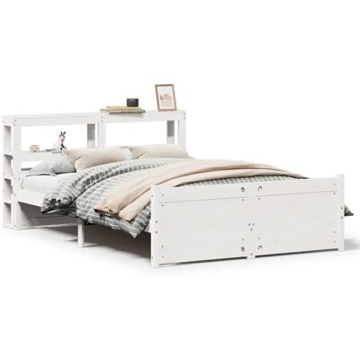 vidaXL Sänkykehys valkoinen 150x200 cm King Size Massiivipuuta Kuusi - Sänkykehys vidaXL Sänkykehys valkoinen 150x200 cm King Size Massiivipuuta Kuusi - Sänkykehys