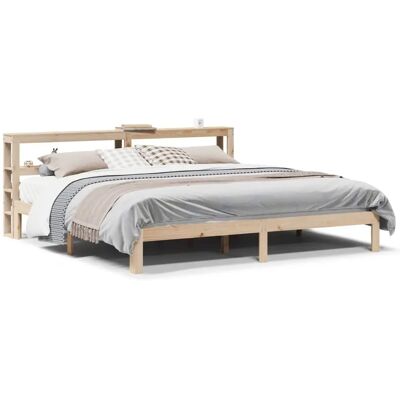 vidaXL Bed Frame with Headboard 180x200cm Massief Pine - Bed frame vidaXL Bed Frame with Headboard 180x200cm Massief Pine - Bed frame