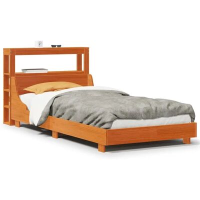 vidaXL Bettrahmen - Massives Kiefernholz - Rustik Design - 75x190 cm - Bettgestell vidaXL Bettrahmen - Massives Kiefernholz - Rustik Design - 75x190 cm - Bettgestell