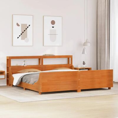 vidaXL Bettgestell - Massives Kiefernholz 180x200cm - Stabil & Rustikal vidaXL Bettgestell - Massives Kiefernholz 180x200cm - Stabil & Rustikal