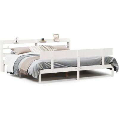 vidaXL Bettgestell Weiß 180x200 cm - Bettgestell vidaXL Bettgestell Weiß 180x200 cm - Bettgestell